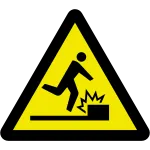 Caution Obstacles SVG Icon